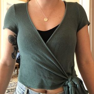 Urban Outfitters tie wrap tee